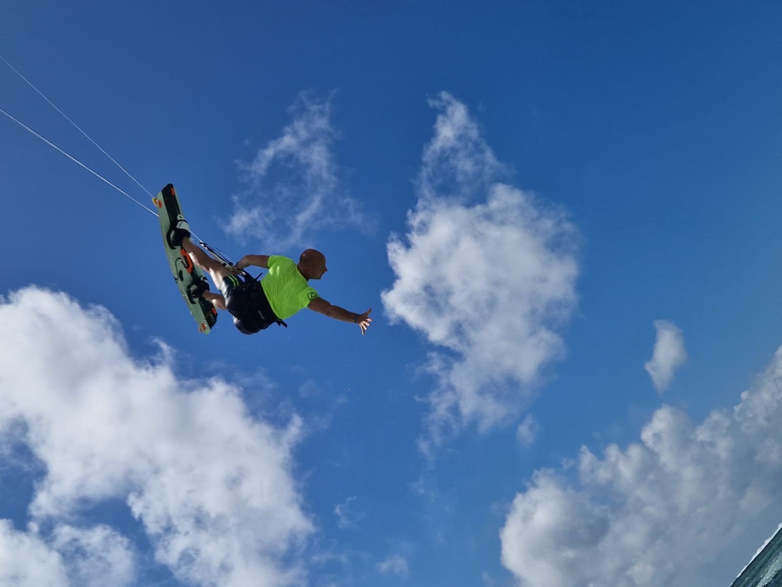 Rob is een fervente kitesurfer