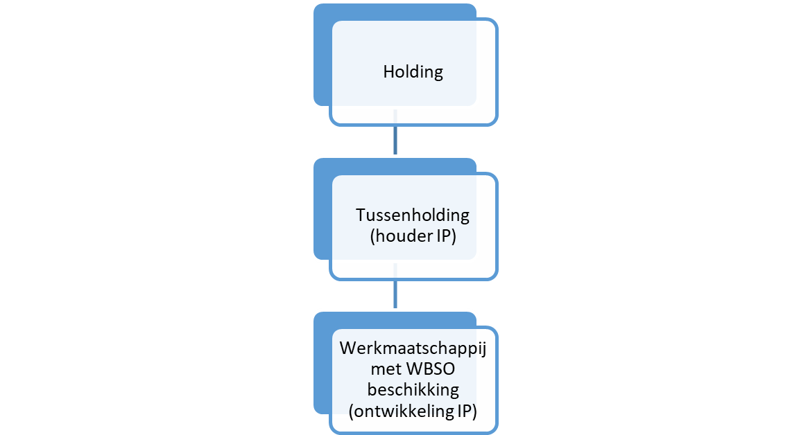 Bedrijfsstructuur met een holding en een werkmaatschappij IP