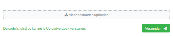 Uploadverzoek versturen