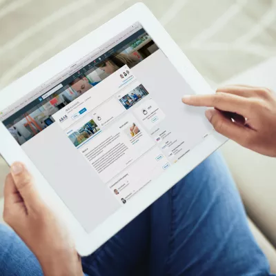 Tabblad waarop website staat