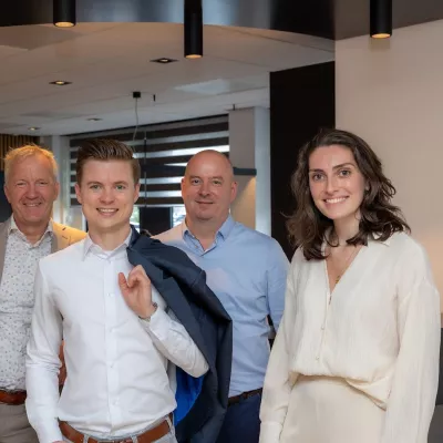 Groepsfoto collega's aaff Naaldwijk