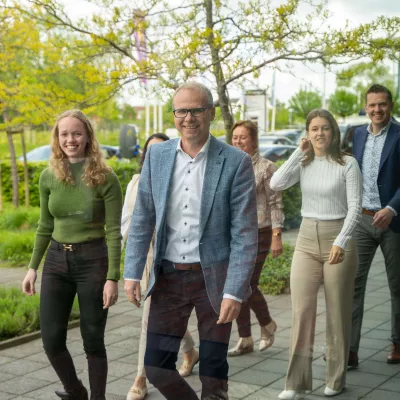 Lunchwandeling collega's Aalsmeer