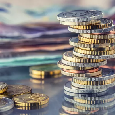 Stapel met geld