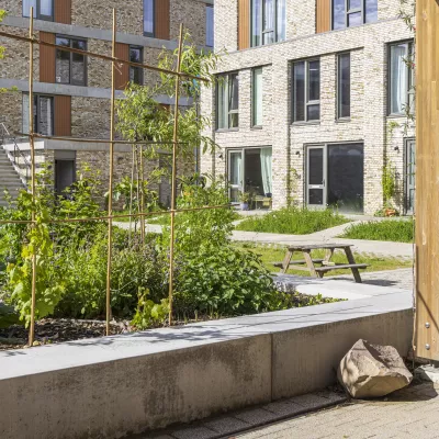 Binnentuin van wooncomplex in Ede