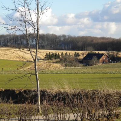 Boerderij in heuvellandschap