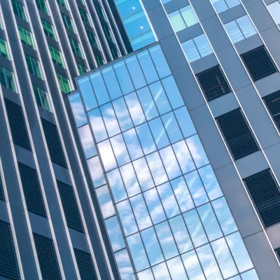 Verzameling kantoorflats