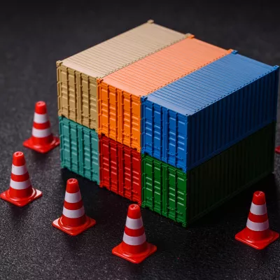 Aanhouding van container met goederen