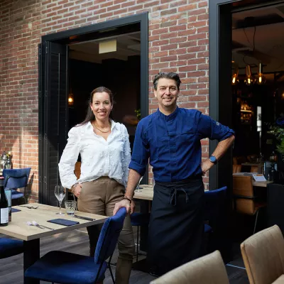 Tamara en Patric van Asseldonk, restaurant Hertog Jan