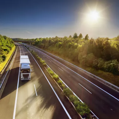 vrachtwagen onderweg