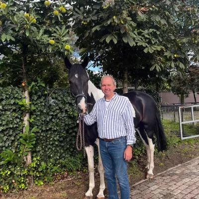 Foto Ruud Welten met paard Skittles