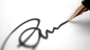 Handtekening zetten