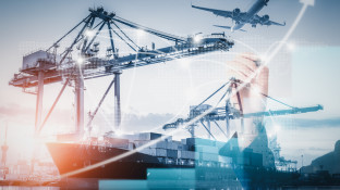 Logistiek & transport wereldwijd, een conceptuele weergave