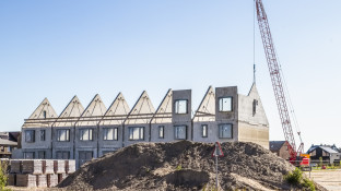 Woningen in aanbouw