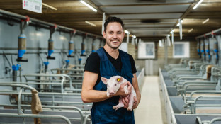 Ondernemer met big